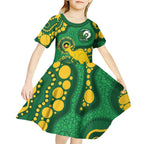 Bowls Australia NAIDOC Week 2026 Personalised Kid Short Sleeve Dress 50 Years Deadly Kangaroo Indigenous Art