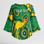 Bowls Australia NAIDOC Week 2026 Personalised Kimono Sleeve Blouse 50 Years Deadly Kangaroo Indigenous Art