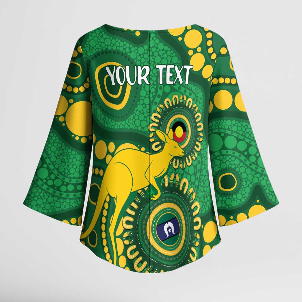 Bowls Australia NAIDOC Week 2026 Personalised Kimono Sleeve Blouse 50 Years Deadly Kangaroo Indigenous Art