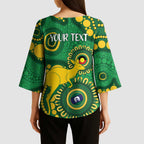 Bowls Australia NAIDOC Week 2026 Personalised Kimono Sleeve Blouse 50 Years Deadly Kangaroo Indigenous Art