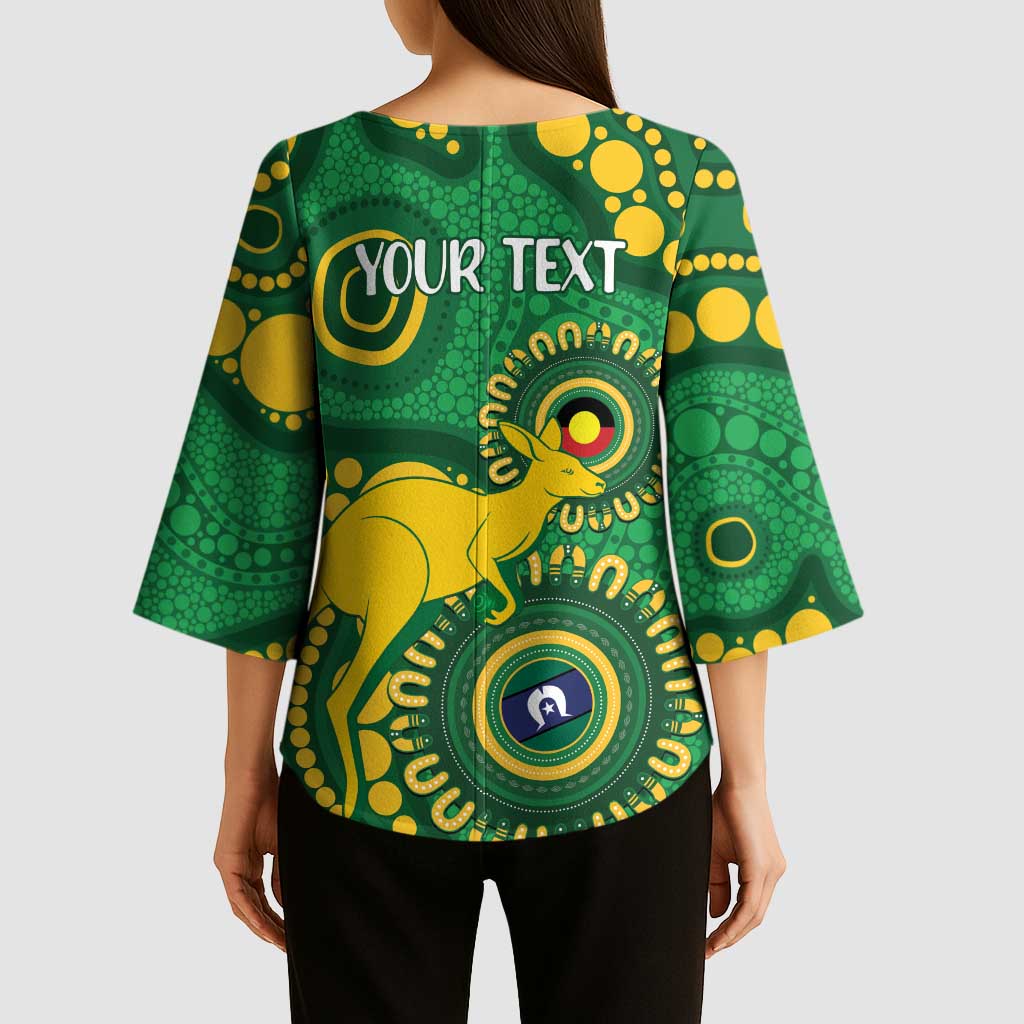 Bowls Australia NAIDOC Week 2026 Personalised Kimono Sleeve Blouse 50 Years Deadly Kangaroo Indigenous Art