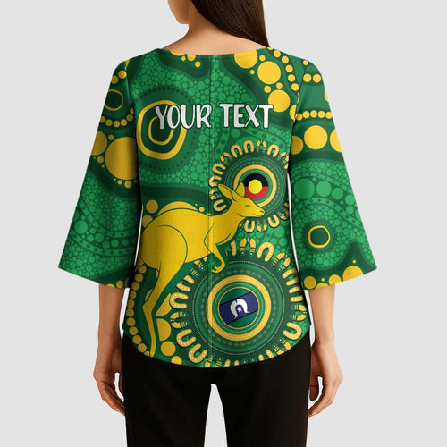 Bowls Australia NAIDOC Week 2026 Personalised Kimono Sleeve Blouse 50 Years Deadly Kangaroo Indigenous Art