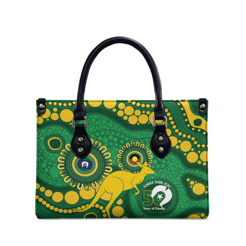 Bowls Australia NAIDOC Week 2026 Leather Bag 50 Years Deadly Kangaroo Indigenous Art