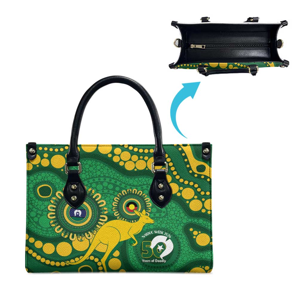 Bowls Australia NAIDOC Week 2026 Leather Bag 50 Years Deadly Kangaroo Indigenous Art