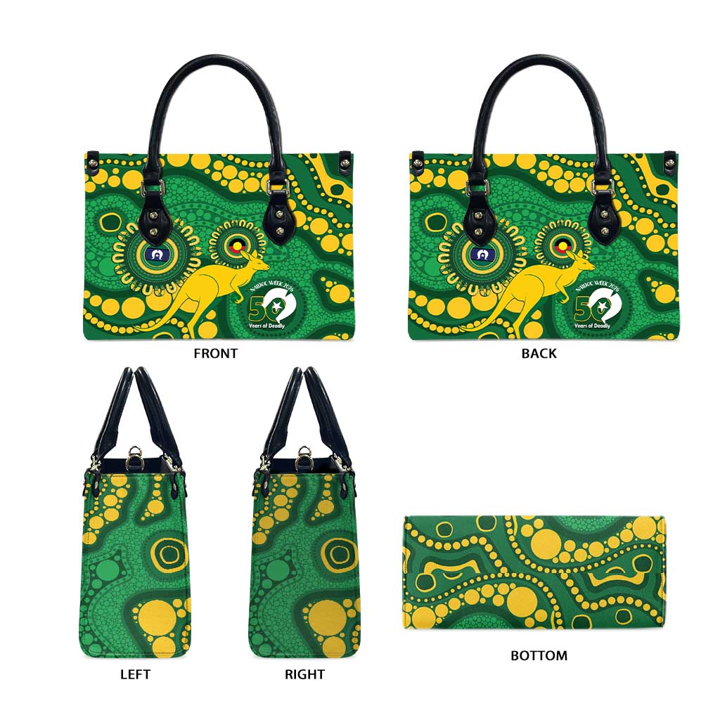 Bowls Australia NAIDOC Week 2026 Leather Bag 50 Years Deadly Kangaroo Indigenous Art