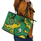 Bowls Australia NAIDOC Week 2026 Leather Tote Bag 50 Years Deadly Kangaroo Indigenous Art