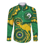 Bowls Australia NAIDOC Week 2026 Personalised Long Sleeve Button Shirt 50 Years Deadly Kangaroo Indigenous Art