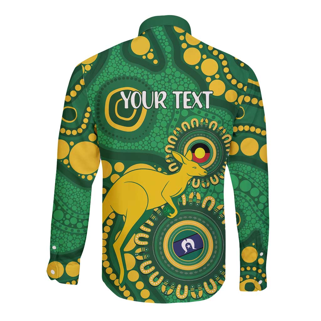 Bowls Australia NAIDOC Week 2026 Personalised Long Sleeve Button Shirt 50 Years Deadly Kangaroo Indigenous Art