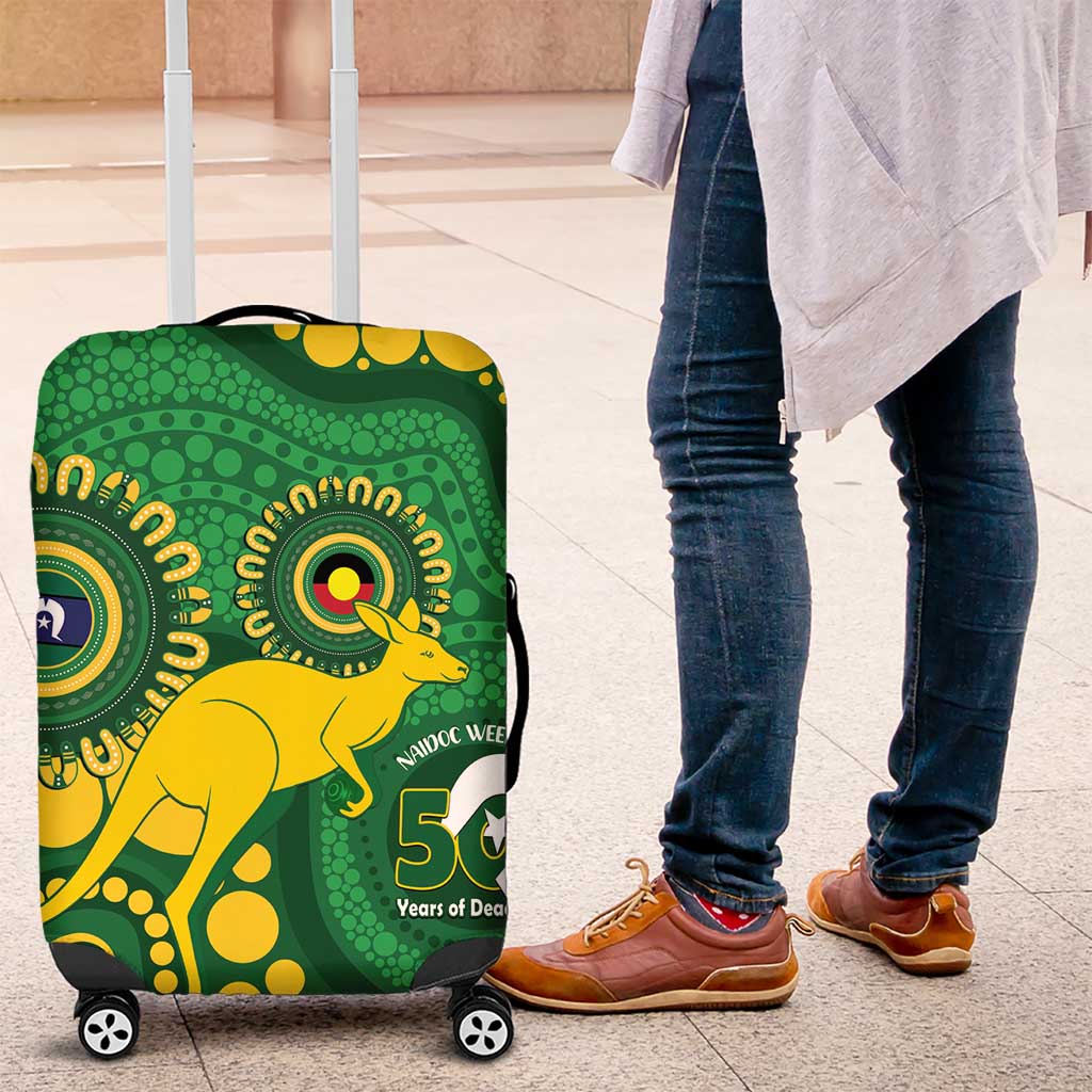 Bowls Australia NAIDOC Week 2026 Luggage Cover 50 Years Deadly Kangaroo Indigenous Art