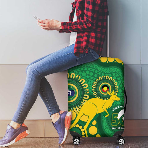 Bowls Australia NAIDOC Week 2026 Luggage Cover 50 Years Deadly Kangaroo Indigenous Art