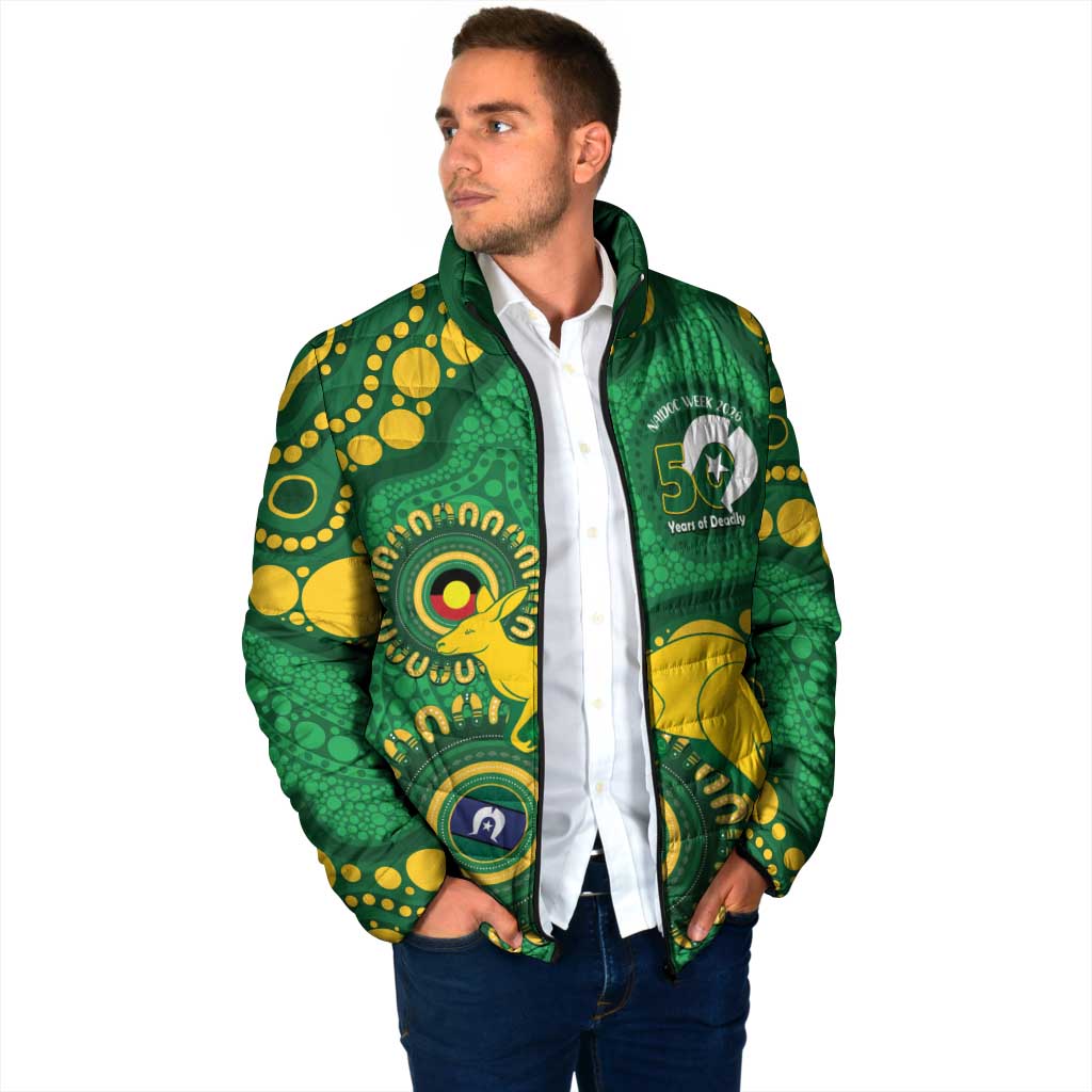 Bowls Australia NAIDOC Week 2026 Personalised Padded Jacket 50 Years Deadly Kangaroo Indigenous Art
