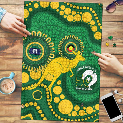 Bowls Australia NAIDOC Week 2026 Puzzle 50 Years Deadly Kangaroo Indigenous Art