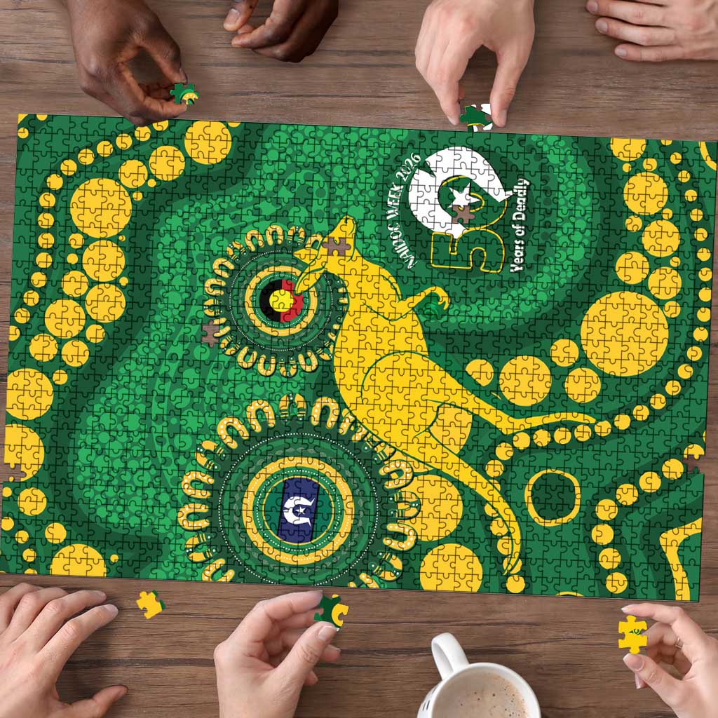 Bowls Australia NAIDOC Week 2026 Puzzle 50 Years Deadly Kangaroo Indigenous Art