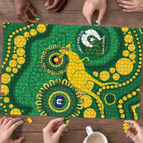 Bowls Australia NAIDOC Week 2026 Puzzle 50 Years Deadly Kangaroo Indigenous Art