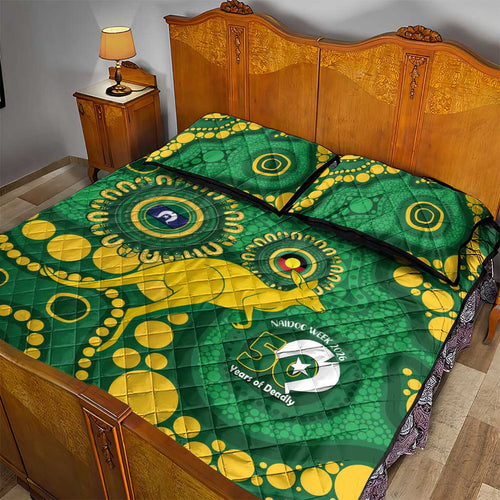 Bowls Australia NAIDOC Week 2026 Quilt Bed Set 50 Years Deadly Kangaroo Indigenous Art