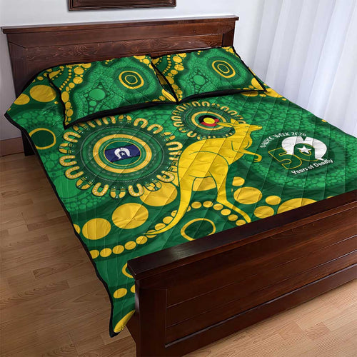 Bowls Australia NAIDOC Week 2026 Quilt Bed Set 50 Years Deadly Kangaroo Indigenous Art