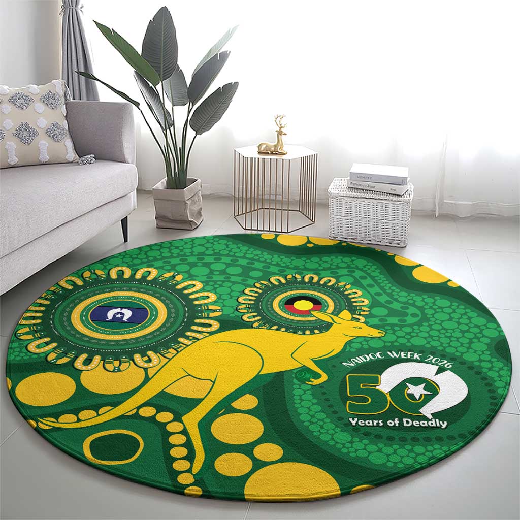 Bowls Australia NAIDOC Week 2026 Round Carpet 50 Years Deadly Kangaroo Indigenous Art