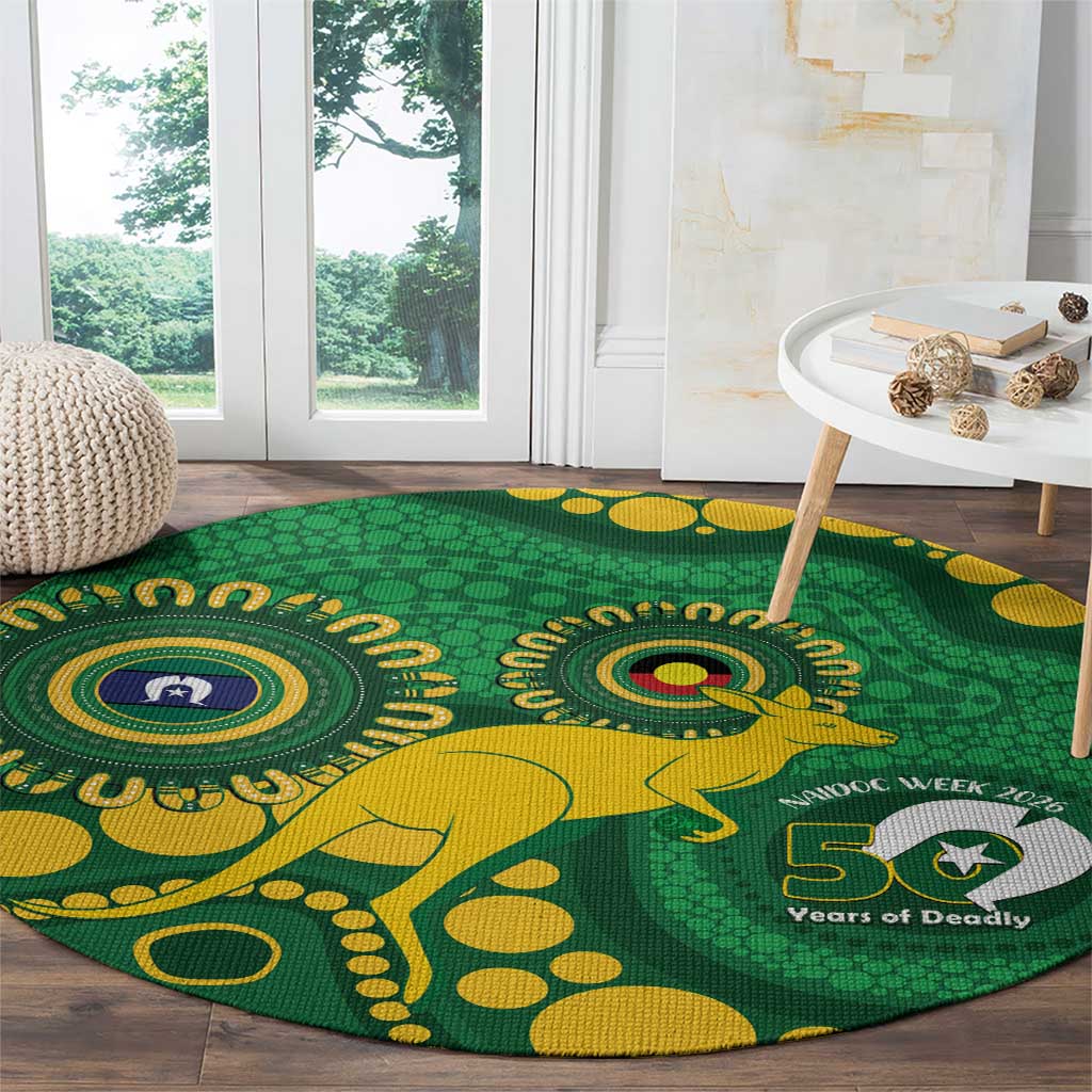 Bowls Australia NAIDOC Week 2026 Round Carpet 50 Years Deadly Kangaroo Indigenous Art