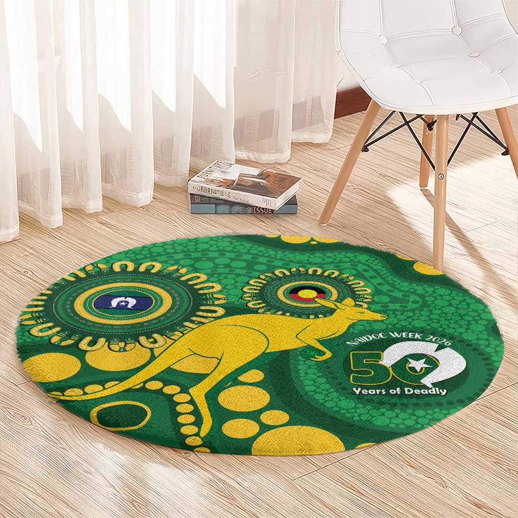 Bowls Australia NAIDOC Week 2026 Round Carpet 50 Years Deadly Kangaroo Indigenous Art
