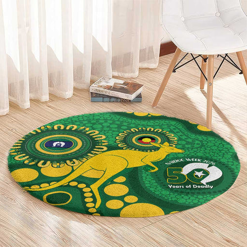 Bowls Australia NAIDOC Week 2026 Round Carpet 50 Years Deadly Kangaroo Indigenous Art