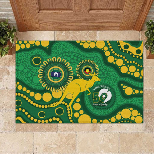 Bowls Australia NAIDOC Week 2026 Rubber Doormat 50 Years Deadly Kangaroo Indigenous Art