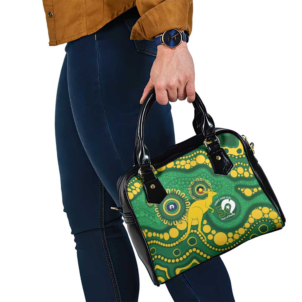 Bowls Australia NAIDOC Week 2026 Shoulder Handbag 50 Years Deadly Kangaroo Indigenous Art