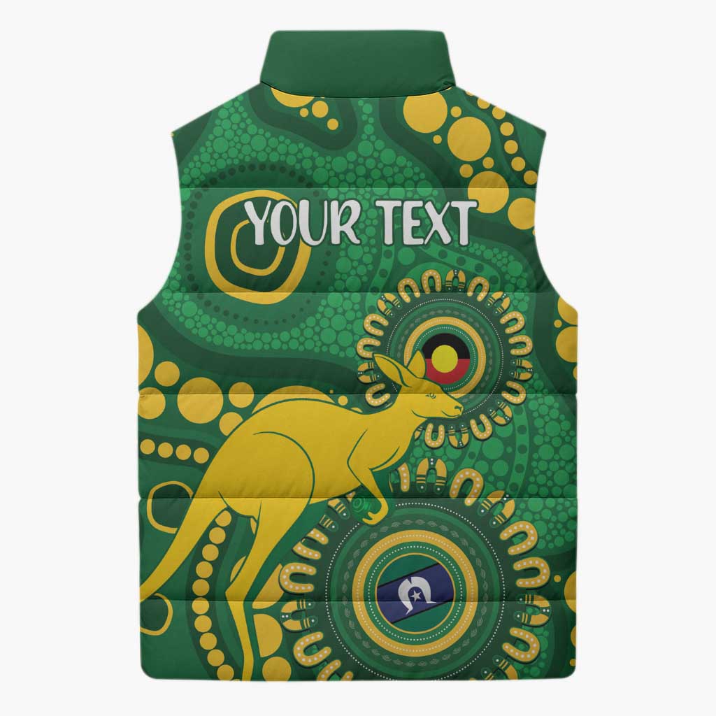 Bowls Australia NAIDOC Week 2026 Personalised Sleeveless Puffer Jacket 50 Years Deadly Kangaroo Indigenous Art