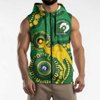 Bowls Australia NAIDOC Week 2026 Personalised Sleeveless Zip Hoodie 50 Years Deadly Kangaroo Indigenous Art