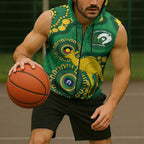 Bowls Australia NAIDOC Week 2026 Personalised Sleeveless Zip Hoodie 50 Years Deadly Kangaroo Indigenous Art