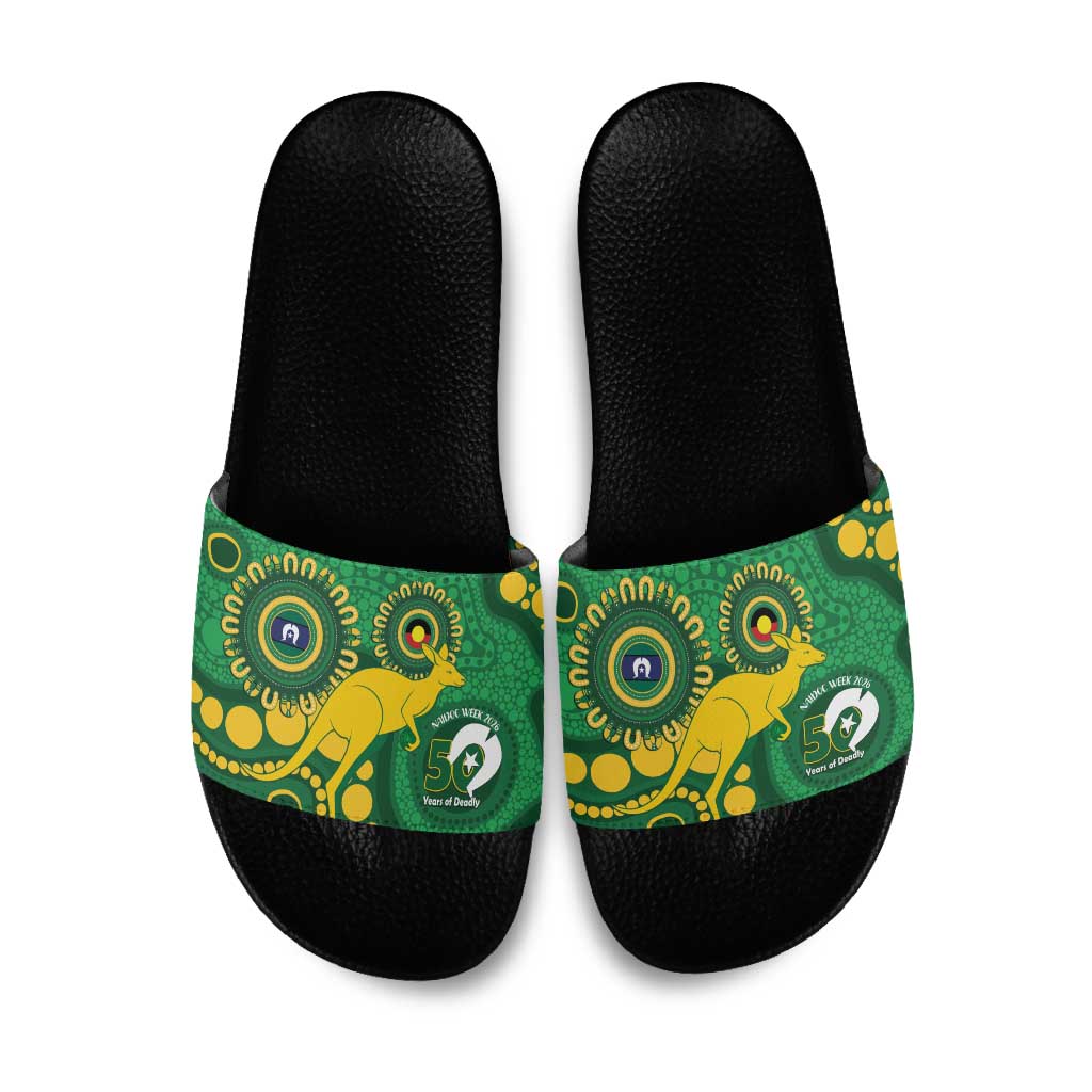 Bowls Australia NAIDOC Week 2026 Slide Sandals 50 Years Deadly Kangaroo Indigenous Art