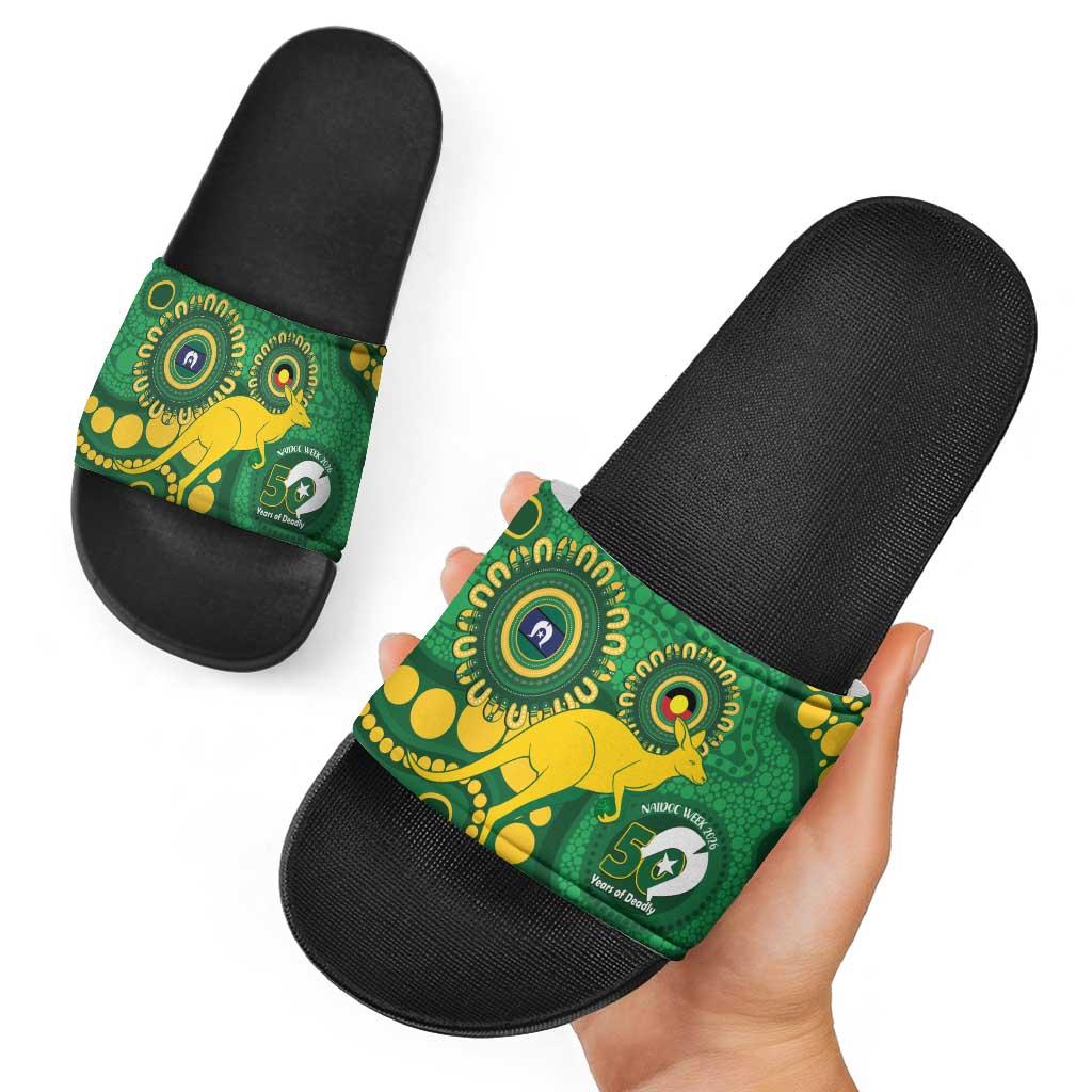 Bowls Australia NAIDOC Week 2026 Slide Sandals 50 Years Deadly Kangaroo Indigenous Art