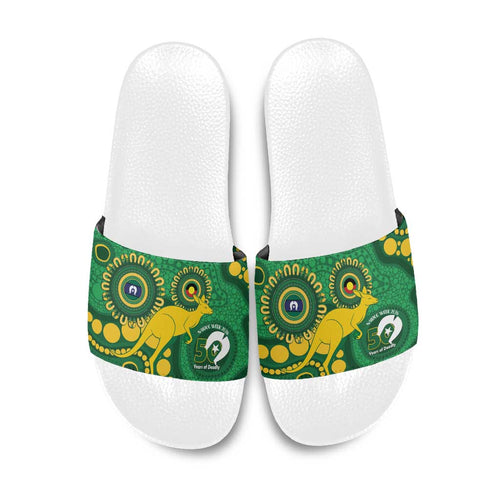 Bowls Australia NAIDOC Week 2026 Slide Sandals 50 Years Deadly Kangaroo Indigenous Art