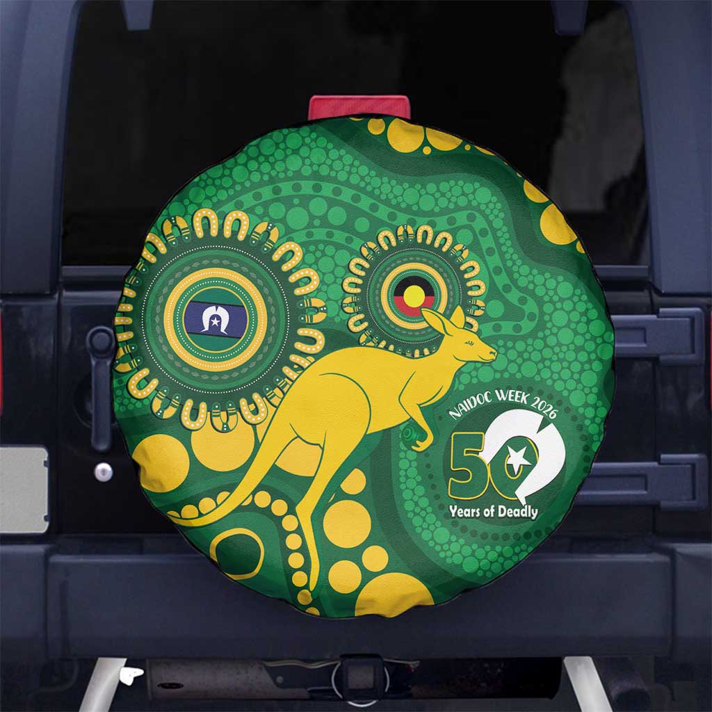 Bowls Australia NAIDOC Week 2026 Spare Tire Cover 50 Years Deadly Kangaroo Indigenous Art