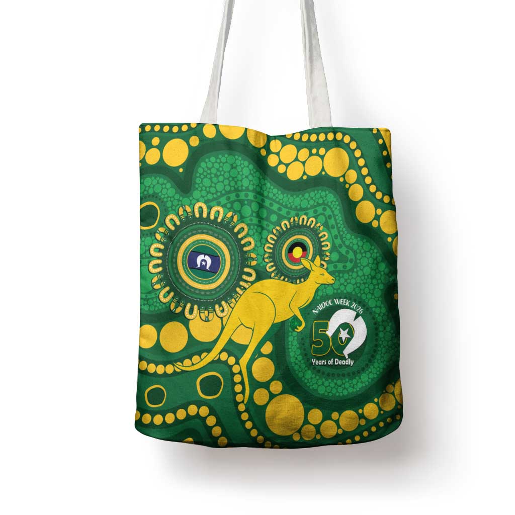 Bowls Australia NAIDOC Week 2026 Tote Bag 50 Years Deadly Kangaroo Indigenous Art