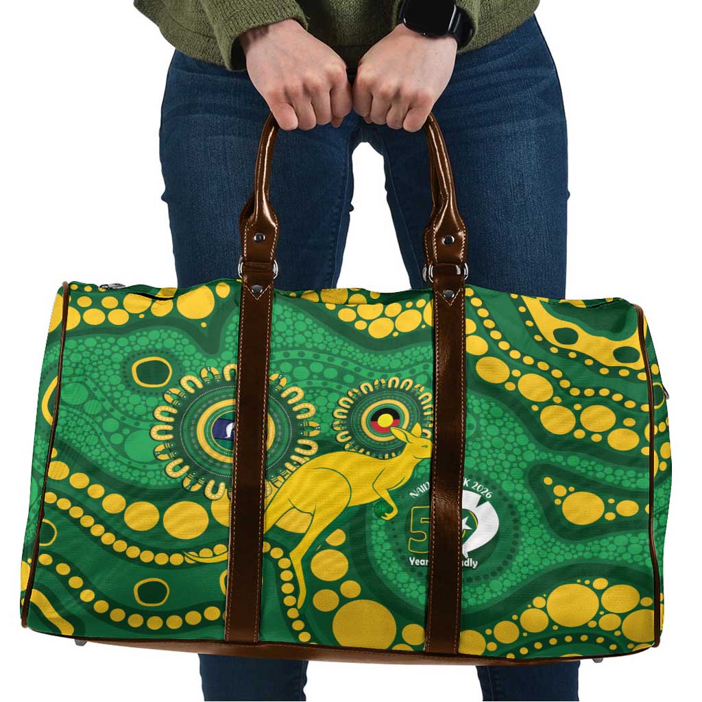 Bowls Australia NAIDOC Week 2026 Travel Bag 50 Years Deadly Kangaroo Indigenous Art