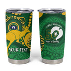 Bowls Australia NAIDOC Week 2026 Personalised Tumbler Cup 50 Years Deadly Kangaroo Indigenous Art