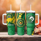 Bowls Australia NAIDOC Week 2026 Personalised Tumbler With Handle 50 Years Deadly Kangaroo Indigenous Art