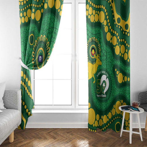Bowls Australia NAIDOC Week 2026 Window Curtain 50 Years Deadly Kangaroo Indigenous Art