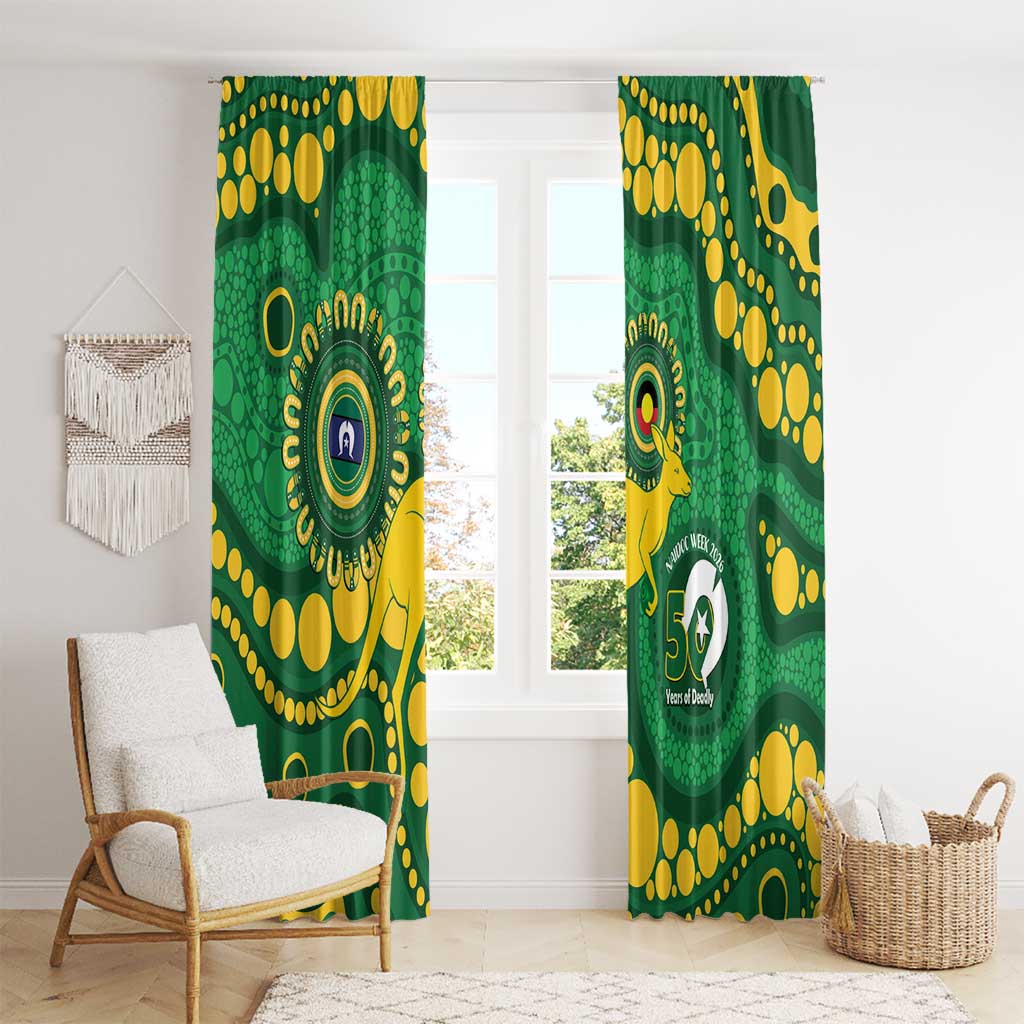 Bowls Australia NAIDOC Week 2026 Window Curtain 50 Years Deadly Kangaroo Indigenous Art