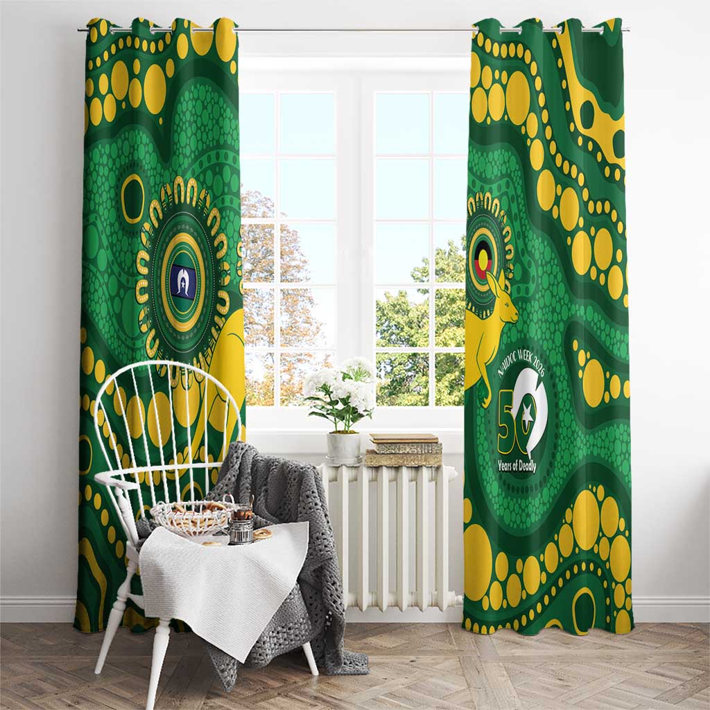 Bowls Australia NAIDOC Week 2026 Window Curtain 50 Years Deadly Kangaroo Indigenous Art