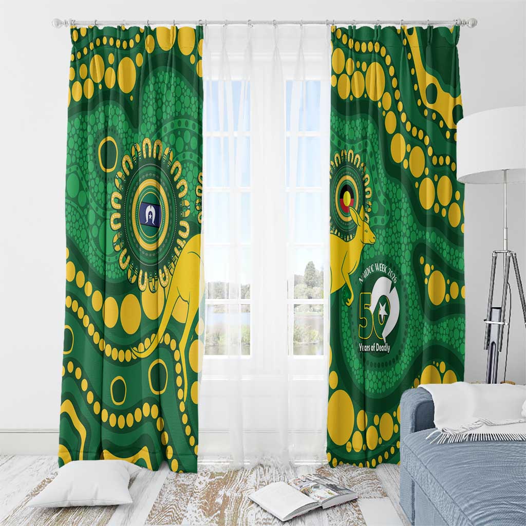 Bowls Australia NAIDOC Week 2026 Window Curtain 50 Years Deadly Kangaroo Indigenous Art