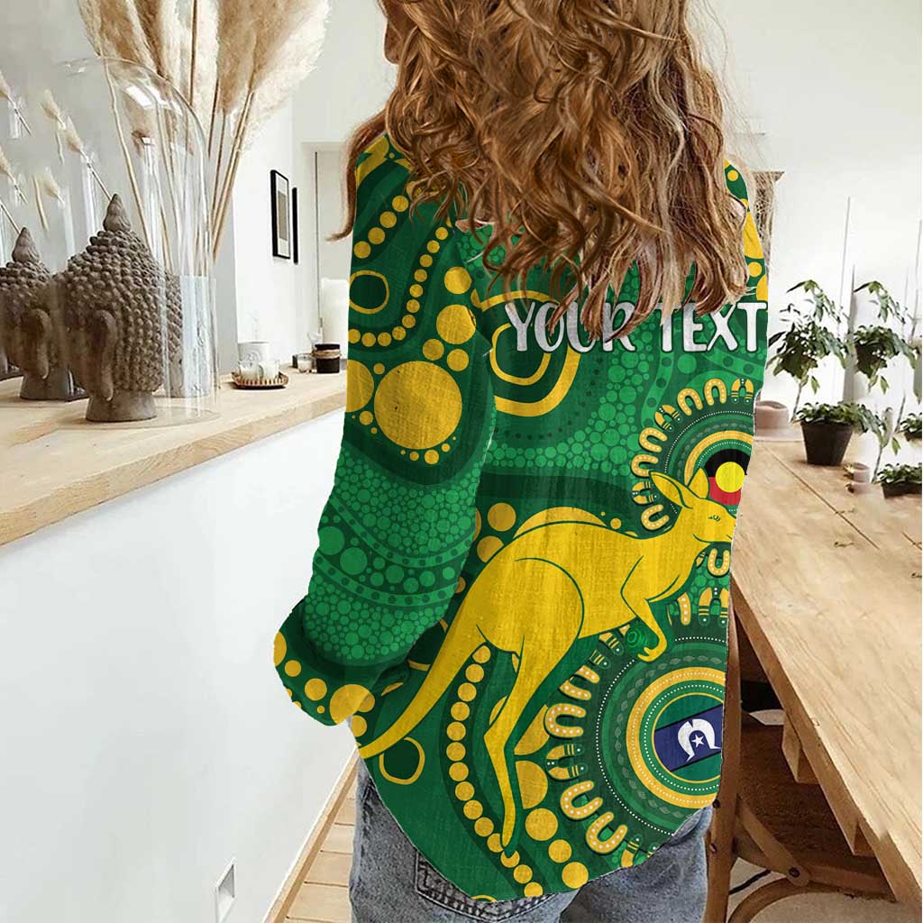 Bowls Australia NAIDOC Week 2026 Personalised Women Casual Shirt 50 Years Deadly Kangaroo Indigenous Art