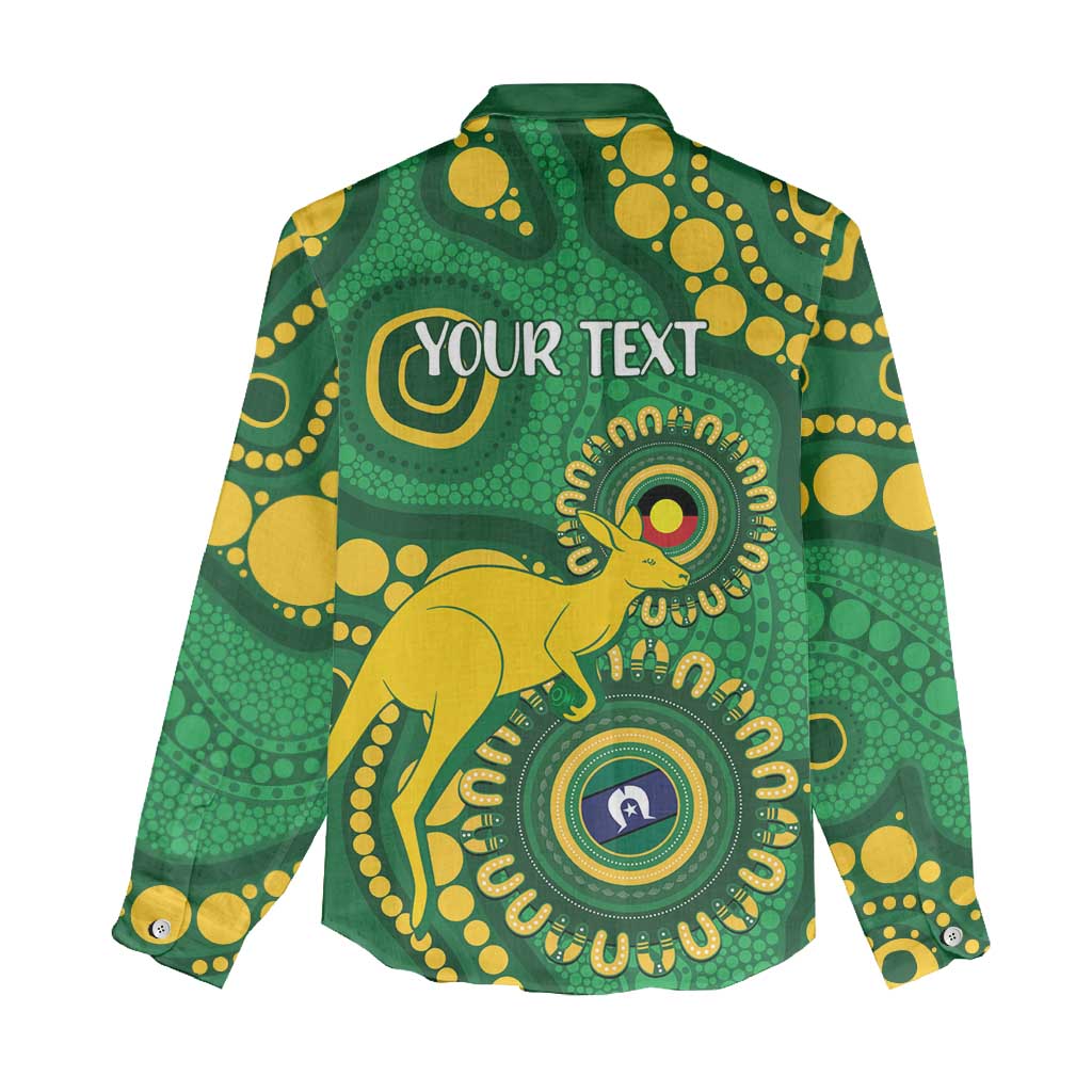 Bowls Australia NAIDOC Week 2026 Personalised Women Casual Shirt 50 Years Deadly Kangaroo Indigenous Art