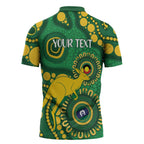 Bowls Australia NAIDOC Week 2026 Personalised Zipper Polo Shirt 50 Years Deadly Kangaroo Indigenous Art