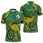 Bowls Australia NAIDOC Week 2026 Personalised Zipper Polo Shirt 50 Years Deadly Kangaroo Indigenous Art