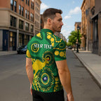 Bowls Australia NAIDOC Week 2026 Personalised Zipper Polo Shirt 50 Years Deadly Kangaroo Indigenous Art