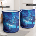 Kuri New Zealand Matariki Laundry Basket Aotearoa Dog Waka Maori New Year Galaxy Vibes