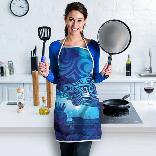 Kuri New Zealand Matariki Apron Aotearoa Dog Waka Maori New Year Galaxy Vibes
