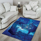 Kuri New Zealand Matariki Area Rug Aotearoa Dog Waka Maori New Year Galaxy Vibes