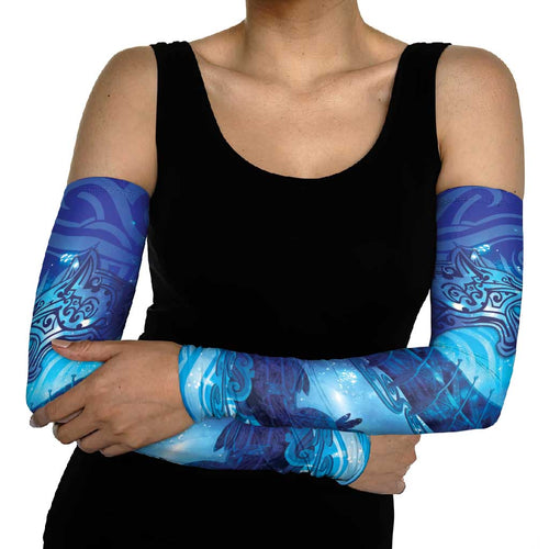 Kuri New Zealand Matariki Arm Sleeves Aotearoa Dog Waka Maori New Year Galaxy Vibes
